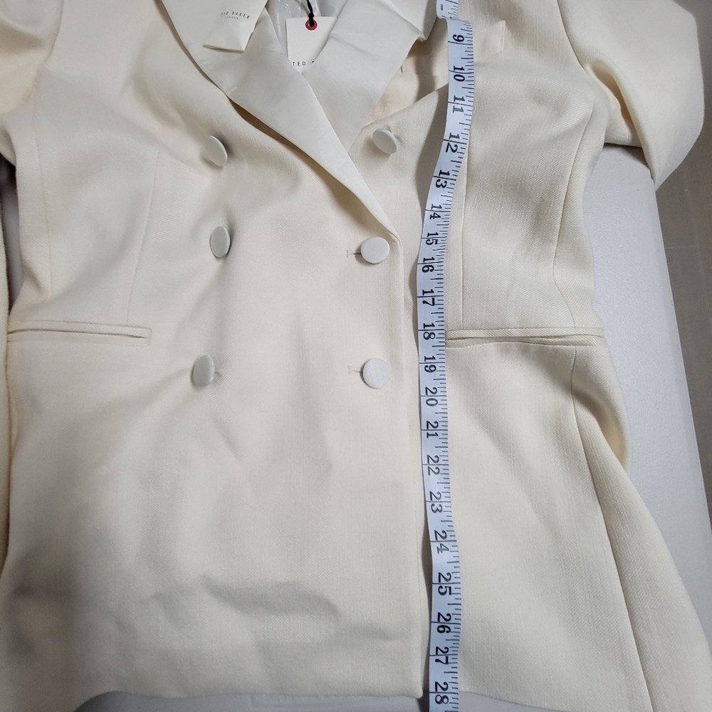 Ted Baker NWT Danai Relaxed Double Breasted Mixed Fabric Blazer. - Picture 15 of 16